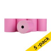 Till roll 80 x 80 x 12mm | pink | 123ink | 5-pack image