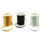 Curling ribbon black/white/gold, 10mm x 250m (3-pack) image