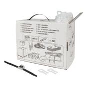 PP black strap with buckles in dispenser box, 12mm x 0.55mm