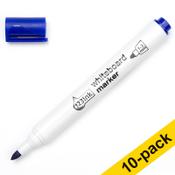 Whiteboard marker 2.5mm | 123ink | blue 10-pack image