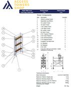 UTS 500 Industrial Tower AGR Single Width 2.5m Long