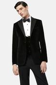 White Lable Black Velvet Tux Jacket image