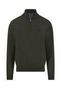 Fynch Hatton 1/4 Zip Knit Cypress Green