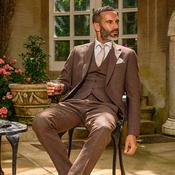 House of Cavani Dark Mahogany Tweed Three Piece Suit image