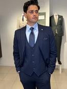 White Label Classic Navy Tailored Fit Suit