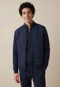Fynch Hatton Full Zip Hybrid Jacket Navy