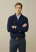 Fynch hatton 1/4 zip Knit Navy