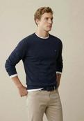 FYNCH HATTON Round Neck cotton Knit Navy