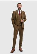 House of Cavani Brown Tweed 3 P suit image