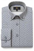 White lable Tapered Fit Shirt blue pattern image