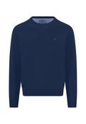FYNCH HATTON Round Neck knit Ink Blue