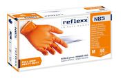 Nitrile Gloves REFLEXX ORANGE FULL GRIP  1x50pz/pc gr 8.4