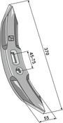 Cultivator share 370mm (101.1163) image