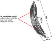 Cultivator share 360mm â hard metal faced (101.1163-B) image