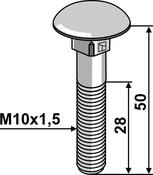 Bolt M10x1,5Ã50 galvanized without nut (10506038V) image