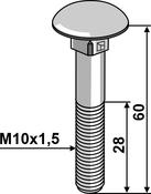 Bolt M10x1,5×60 galvanized without nut (10606038V) image