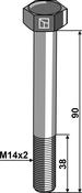Hexagon bolt M14x2x90 without nut (149093110) image
