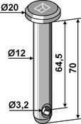 Cotter bolt  Ø12Ã70 (26-1270) image