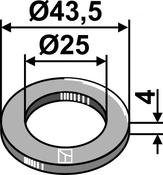 Washer Ø43,5x4xØ25 (31-0549) image