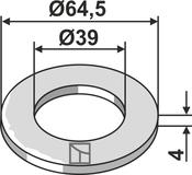 Washer Ø64,5x4xØ39 (39126V) image