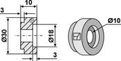 Bush for straw chopper flail blade (634-102) image