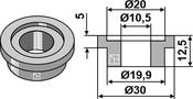 Bush for straw chopper flail blade (634-111) image