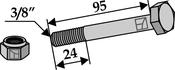 Bolt with self-locking nut – 3/8”UNF (63-3895) image