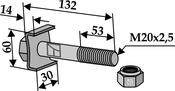 Bolt with self-locking nut M 20 x 2,5 â 8.8 (63-AGM-501) image