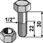 Bolt with self-locking nut â 1/2âUNF (63-TAA-92) image