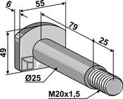 Bolt M20x1,5Ã104 (63-VIG-900) image