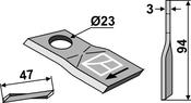 Rotary mower blade (80-163) image