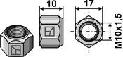 All-metal nut with squeezing device M10 â DIN980 galv. 10.9 (M1098010) image