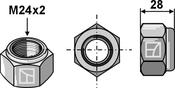 Self-locking hexagon nut â M24x2 â 8.8 (RHMU-24CAN) image