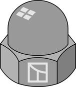 Acorn nut M10 DIN1587 (M101587V) image