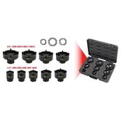Socket Set For Km Groove Nuts, Studs Exterior, 9 Pcs 450.5000