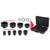 Socket Set For Km Groove Nuts, Studs Internal, 9 Pcs 450-5020
