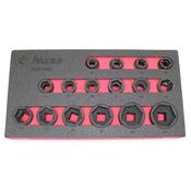 1/2" Drive Low Profile Impact Socket Set 16 Piece 84816M