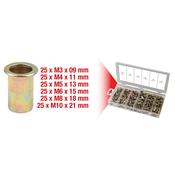 Threaded Steel Rivets Assortment 150 Pcs 970.0610 image
