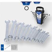 Ring Open-Ended Spanner Set, 15 Pcs Bt011015 image