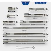 Wobble Extension Set 1/4" + 3/8" + 1/2", 9 Pcs Bt020009 image