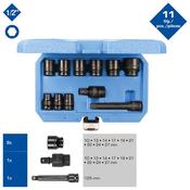 1/2" Drive 11 Piece Standard Impact Socket Set Bt022645