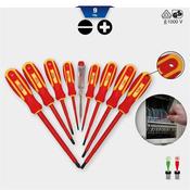Vde Screwdriver Set, 9 Pieces, Slotted And Ph Phillips Bt068010 image