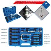 Bearing Puller Set For Inner Blind Hole, 16 Pcs Bt631150