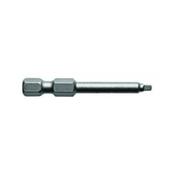 3/32" Square Recess Bit Turned Body - Point Size 1 (3/32") Length 1 15/16" 49Mm Turned Body image