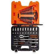 1/4" And 1/2" Square Drive Socket Set With Combination Spanner Set S410 image