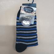 Connemara Merino - Striped Blue Black - M