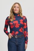 Romi Mesh Top in Bloom Rouge image