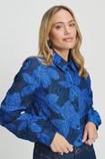 Jade Bloom Shirt in Cobalt Blue image