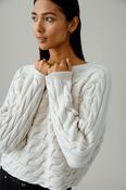 Sirah sweater in offwhite Melange