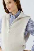 Sleeveless sweater in a gorgeous neutral colour image